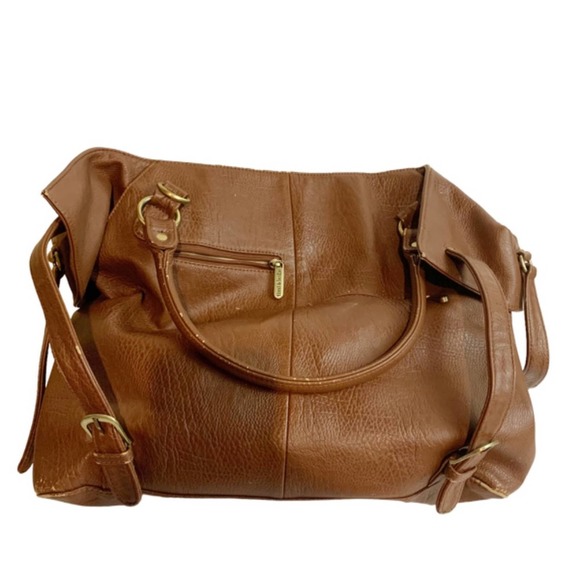 Timi & Leslie Charlie Baby Bag Cinnamon Brown Oversized Large Luxury Bottle Bag - Picture 15 of 15